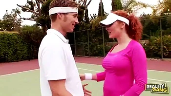 Tennis Instuctor gets paid: Blowjob, Doggy  Cowgirl Porn