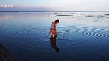 Natella Dance Nude River Bathing Outdoor - Amateur MILF StepMom Small Tits Posing