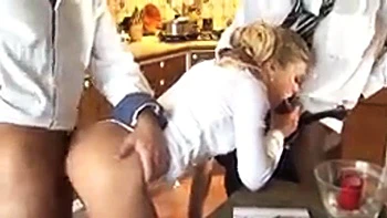 Alysha Laine Maid DP: Blowjob, Doggy  Anal Porn