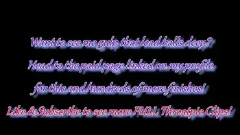 She Lets me Fuck her Neck and Cum Straight into her Stomach Watch her Swallow as I Pulsate