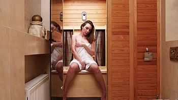 Hot solo action with a stunning brunette Anastasia Ocean