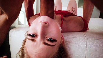 The couple has sex while the guy plays video games with his friend