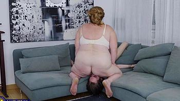 Hot mature Jana punishes Rasel for not buying her a new bra