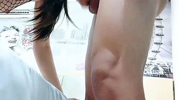 Amateur teen Blowjob with hardcore drilling