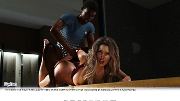 Wife & Stepmom 3D Animation: Rough BBC Fuck & Creampie - Husband Watches Cheating