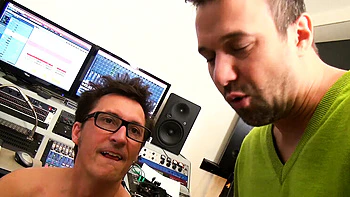 German MILF Conny Dachs pegs and rims Titus Steel's asshole in radio studio anal fuck