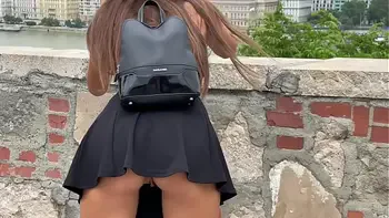 Public Masturbation And Flashing Before POV Blowjob