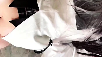 Knocked up asian babes blowjob and hardcore fun close up