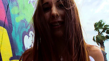 Kyra caught in some naughty public fun