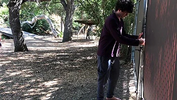Girl Gets Her Ball From The Neighbor And Gets A Good Balling