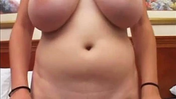 Cute Brunette Unreal Natural Boobies Threesome: Blowjob, Doggy  Cowgirl Porn