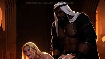 Spicy Toons: African Warrior BBC Rough Fucks & Creampie in European Street Sex