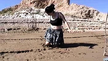 Busty brunette solo masturbation