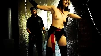 Brunette BDSM pussy fetish working