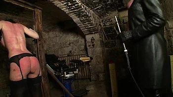 German BDSM Girl Syonera Von Styx Gets Her Ass Slapped Hard - Submissive Bondage & Pain