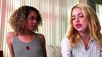 Slutty Cum Lesson With Two Blondes