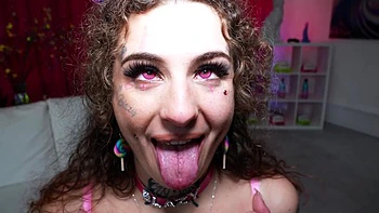 Inked baddie Miss Blazy gets sloppy