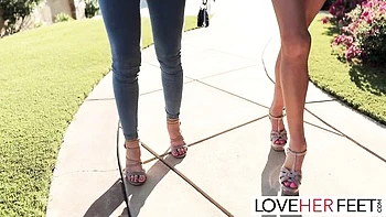 Brittany Andrews and Victoria Zdrok's foot porn sex by Love Her Feet