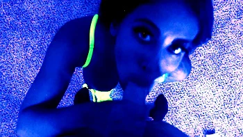 Hardcore ffm blowjob and doing handjob