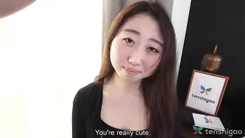 Casting couch with cute Japanese amateur Miss Ai Okamoto sexy nurse from Tokyo interview uncensored JAV first ever JAV pussy licking pt2