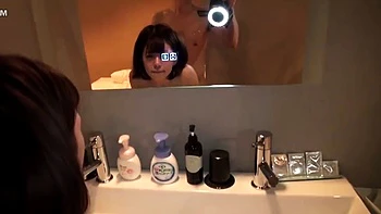 Sexy small tit Asian teen dildos her pussy until orgasm