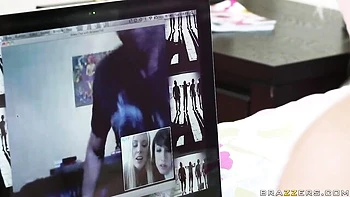 Spicy as hell blonde Jamey Janes is enjoying dick-riding so much