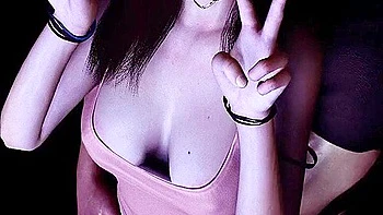 Sexy Asian Girl Victory Standing Fuck