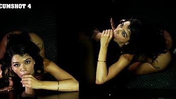 Маленькая брюнетка Харли Хейз дико трахается в POV глори