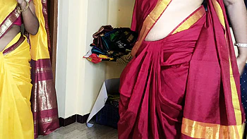 Esposa indiana caseira em ménage com empregada tamil e professora em 4K