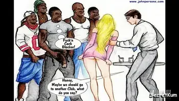 The Club Slut - Helpless cuckold watch as Thugs Gangbang his Wife || Rough BBC Anal Dp