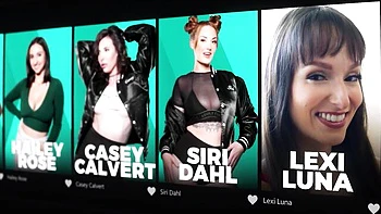 Hime Marie en trío lésbico aceitado con strap-on