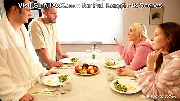 Sam Bourne y Antonia Sainz follan apasionados en cuarteto con blowjob y perrito