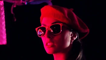 Hot bitch fucks rockers on billiard table