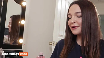 Furious adoptive father engages in intense sexual intercourse with Rissa May's vagina as retribution for theft.