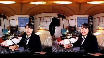 Japanische VR: Ölige Titten, Blowjob & Handjob