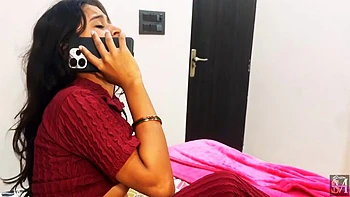 Recién casados indios morena follando duro por la mañana