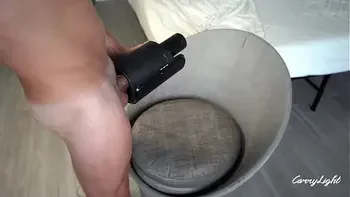 Step Mom caught Step Son jerking off  Step Son got hard when voyeuring Step Mom and imagine to fuck her doggy