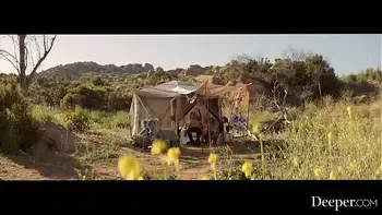 Deeper.Hippy Kelsi Monroe shows businessman the wild life