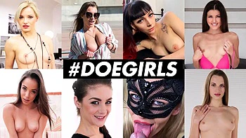 Хейли Сандерс дрочит на дилдо с огромной задницей