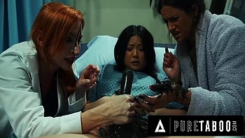 Asian Virgin Lulu Chu Gets Rammed by Stepmom & Doc