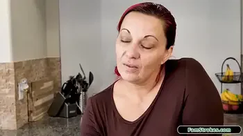 Stepdad titfucks his busty stepdaughter