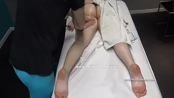 Blonde Russian Milf Decided to Go for Massage & Let The Masseur Spank & Fuck her Wet Pussy with his Fingers because her husband Cheats on her !
