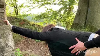 Public blowjob and fuck on a sightseeing tour - we nearly got caught