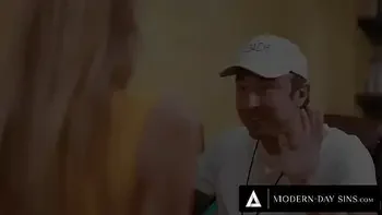 MODERN-DAY SINS - Teen Cheerleaders Kyler Quinn and Khloe Kapri CUM SWAP Their Coach's BIG LOAD!