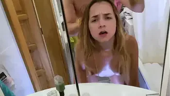 pov creampie with fresh 18 mona blue