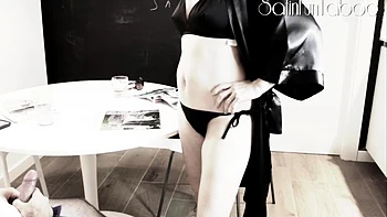 Satinfuntaboo - Best Friends Mom Bikini Satin Robe