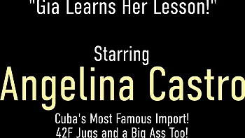 Gia Love y Sara Jay tetonas follan en trío con cubana