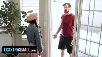 Exxxtra Small - Tiny Asian Lets Her Neighbour Dildo Fucks Her Before Sticking His Cock In Her Pussy