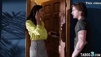 Penney Play And Freya Parker In Stepmom Teaching Stepson And His Eighteen Years Old Gf