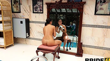 Stanley Johnson e Betzz transam de lingerie sensual com meias